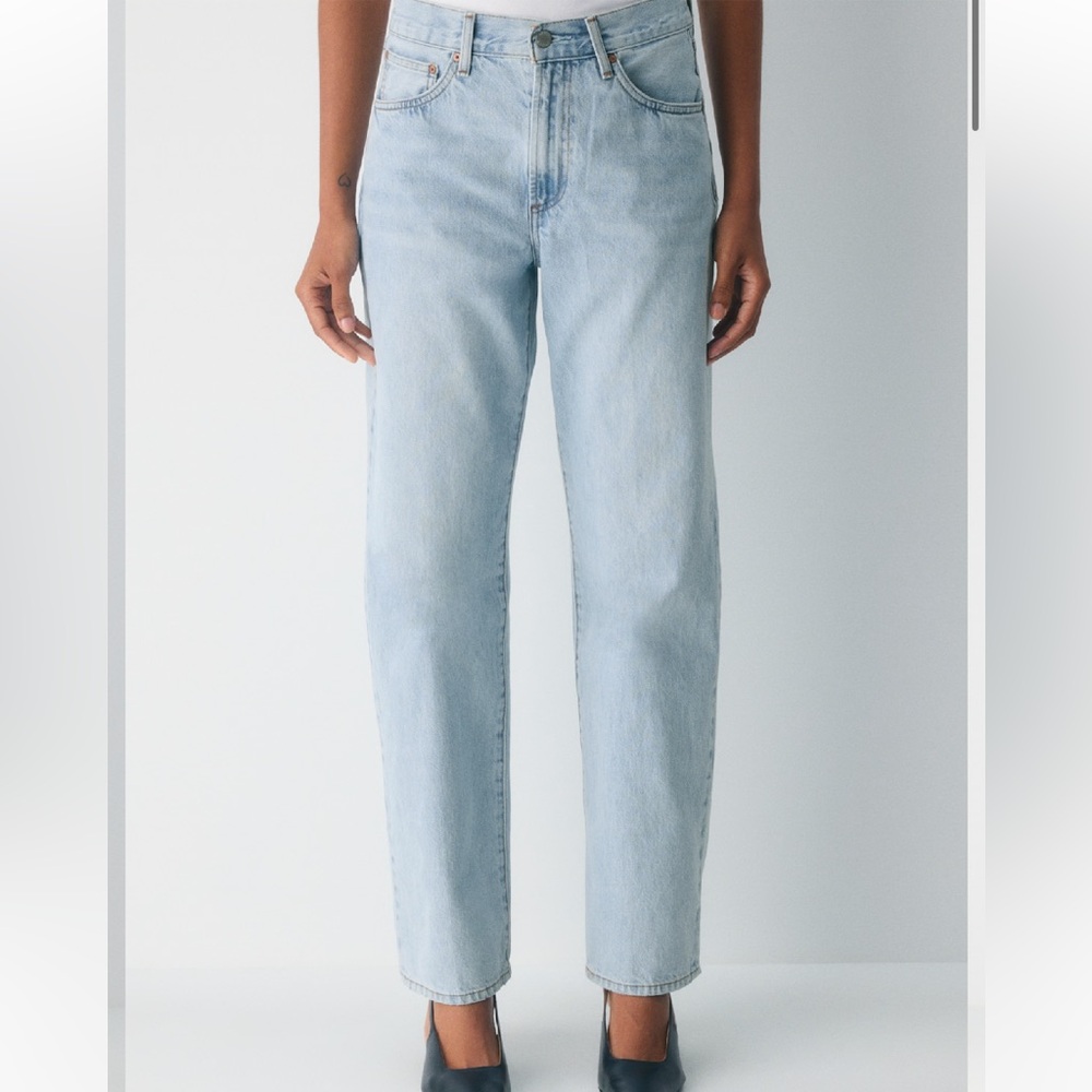 Aritzia Denim Forum 90s Marlo Hi-Rise Baggy Jean Light Wash Size 27